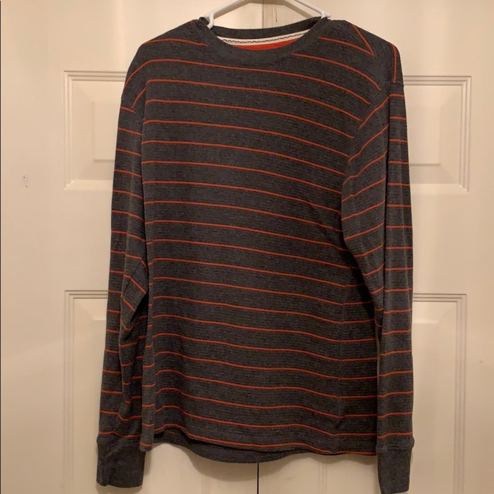 Grey long sleeved winter shirt